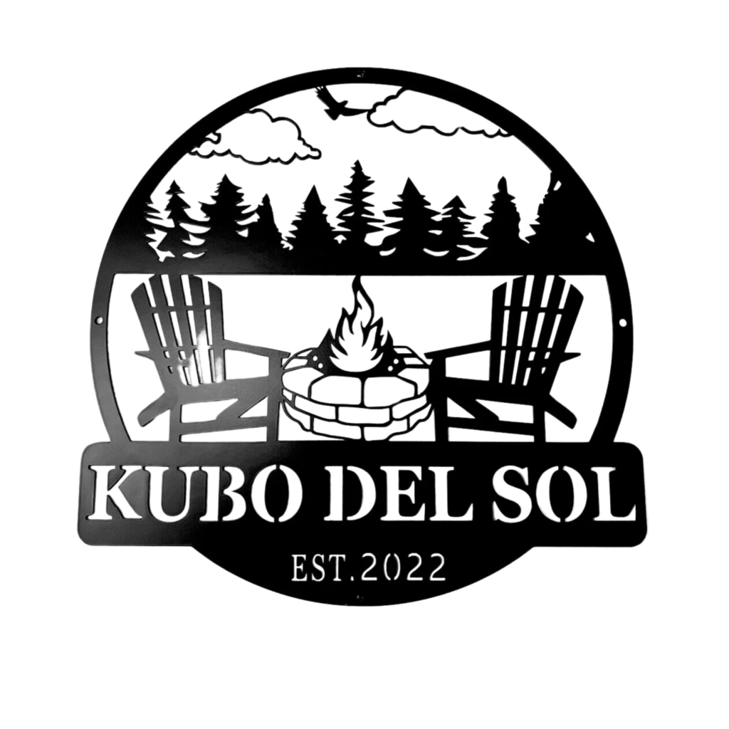 Kubo Del Sol cabin logo. Click to learn more!
